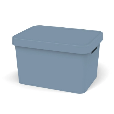 Полноразмерное изображение Ящик для хранения Ambient Folk 17л, серо-голубой