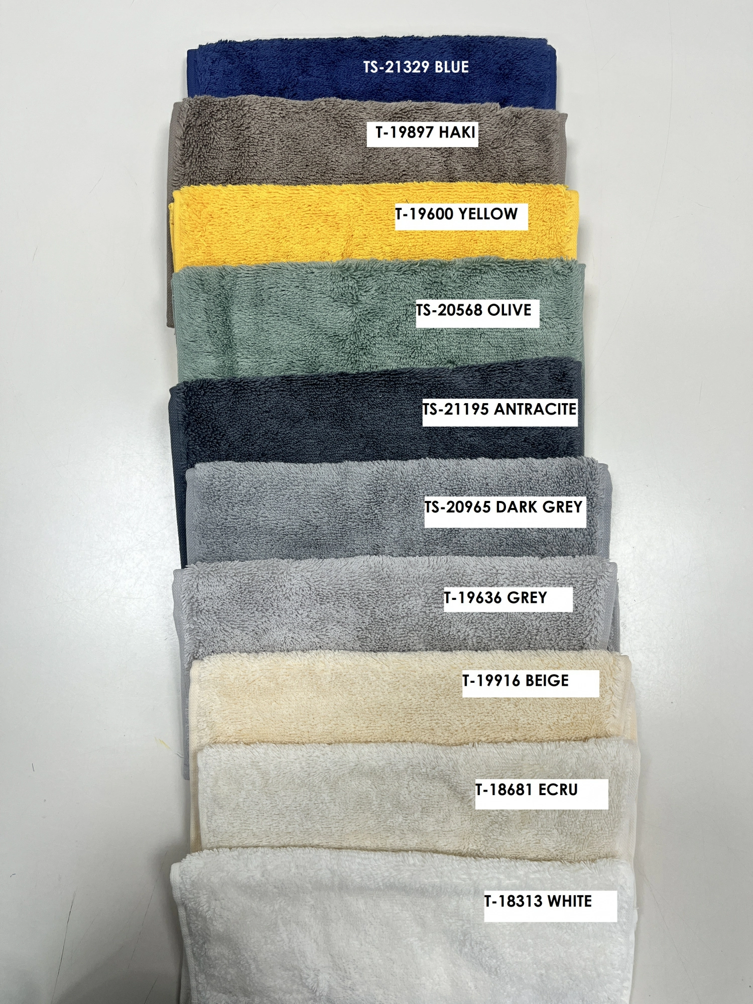 Полноразмерное изображение Полотенце махровое Pappel Cirrus/S 30x50, цвет темно-серый фото 2