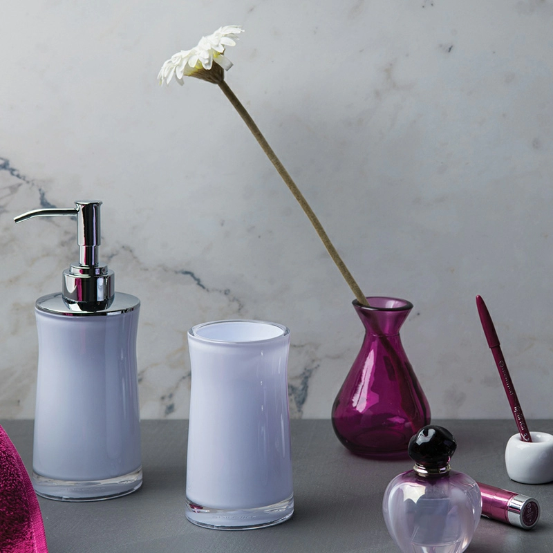 Дозатор для жидкого мыла Spirella Sydney-Acryl, серый фото 2