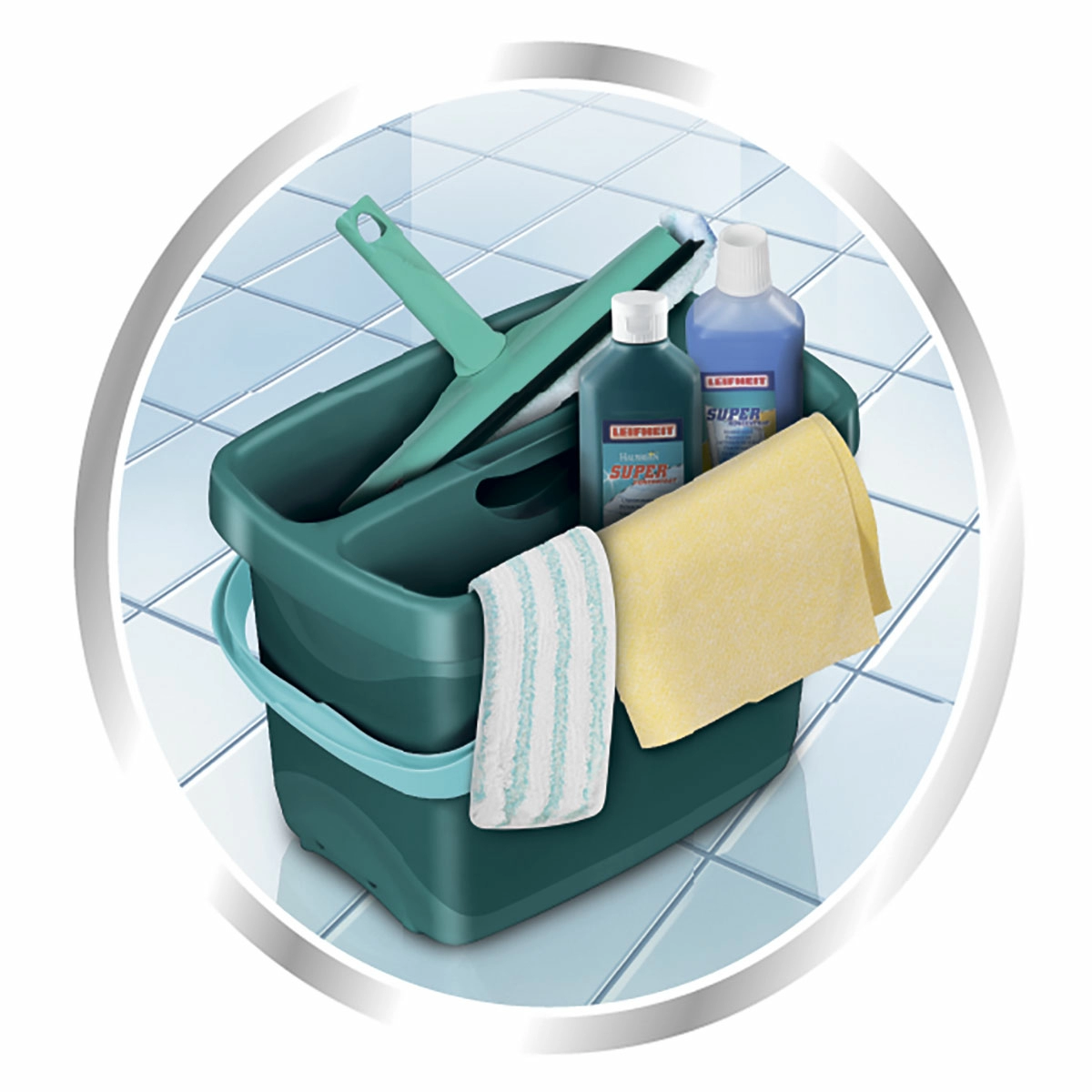 5 Ведро для мытья окон c 2-мя отделениями Leifheit Combi Box фото 5