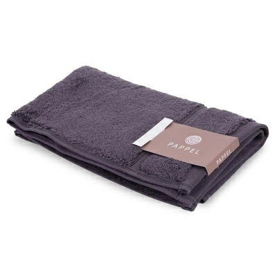 1 Полотенце махровое Pappel Cirrus/S 30x50см, цвет антрацит
