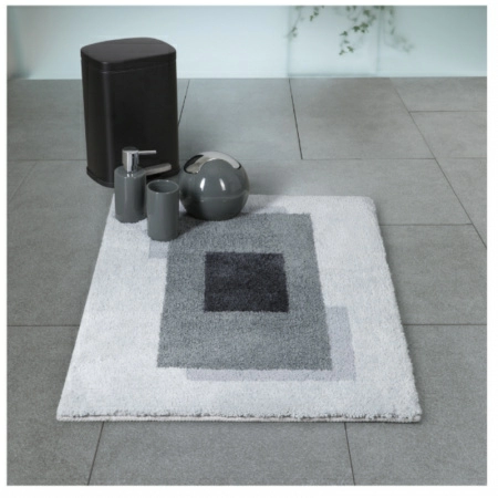 2 Коврик для ванной 60x90см Spirella Anela, серый фото 2