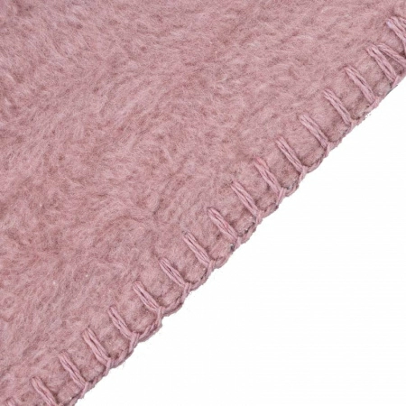 Плед 200x220см Pappel Cotton, розовый с серым фото 3